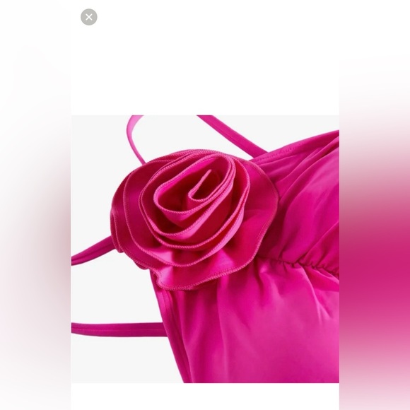 NWT Kate Spade Pink Ruched One Piece Swimsuit - Picture 3 of 13